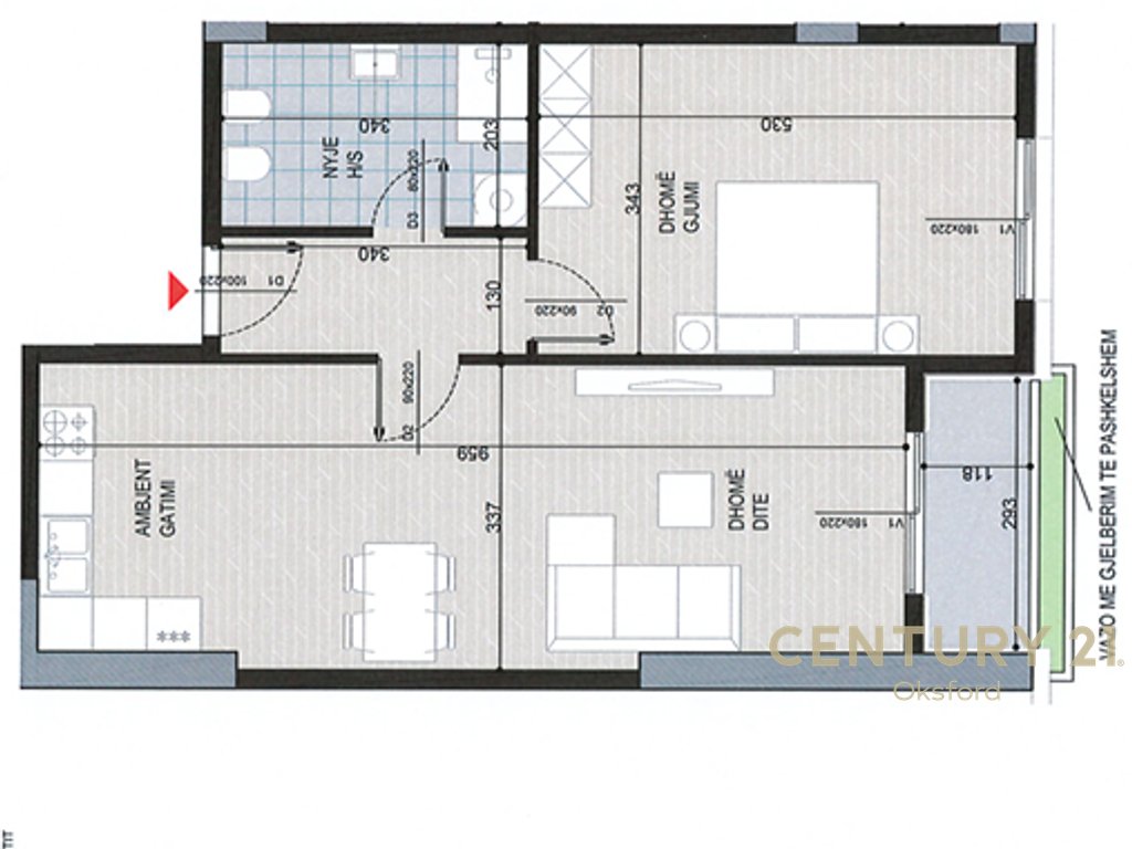 Apartment 1+1 for sale, near the Former Aviation Field!