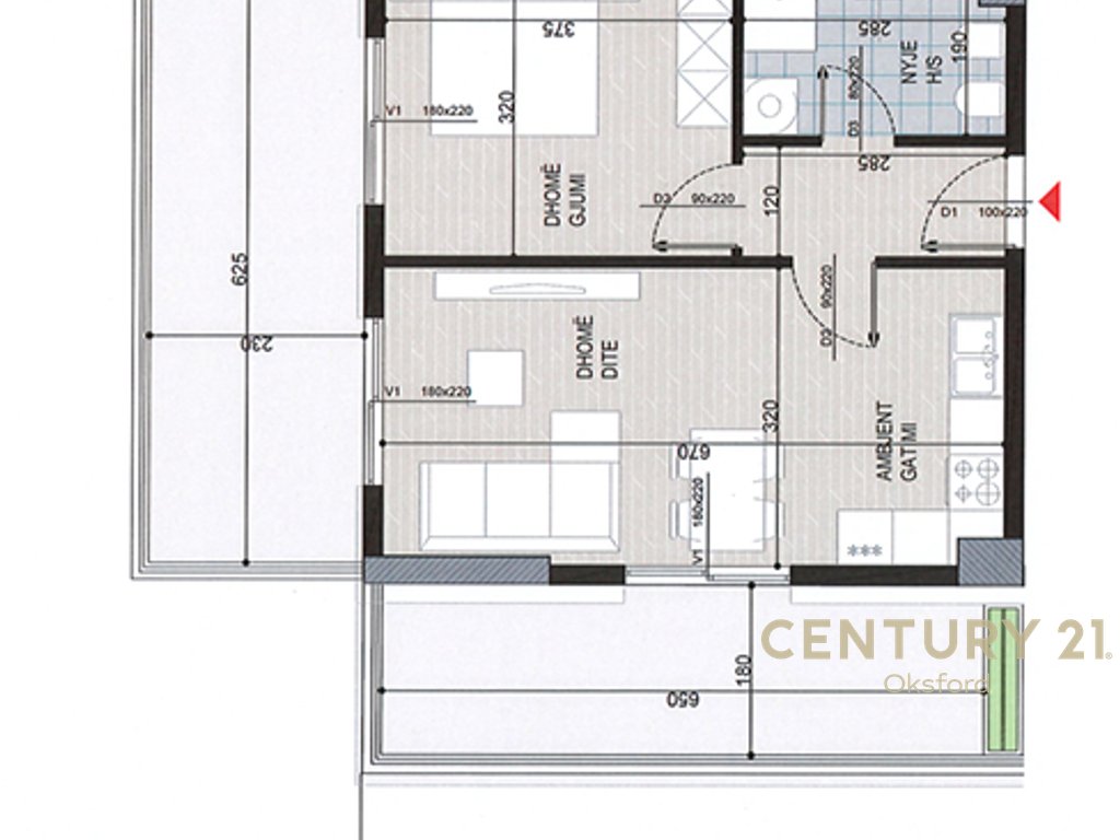 Apartment 1+1 for sale, near the former Aviation Field!