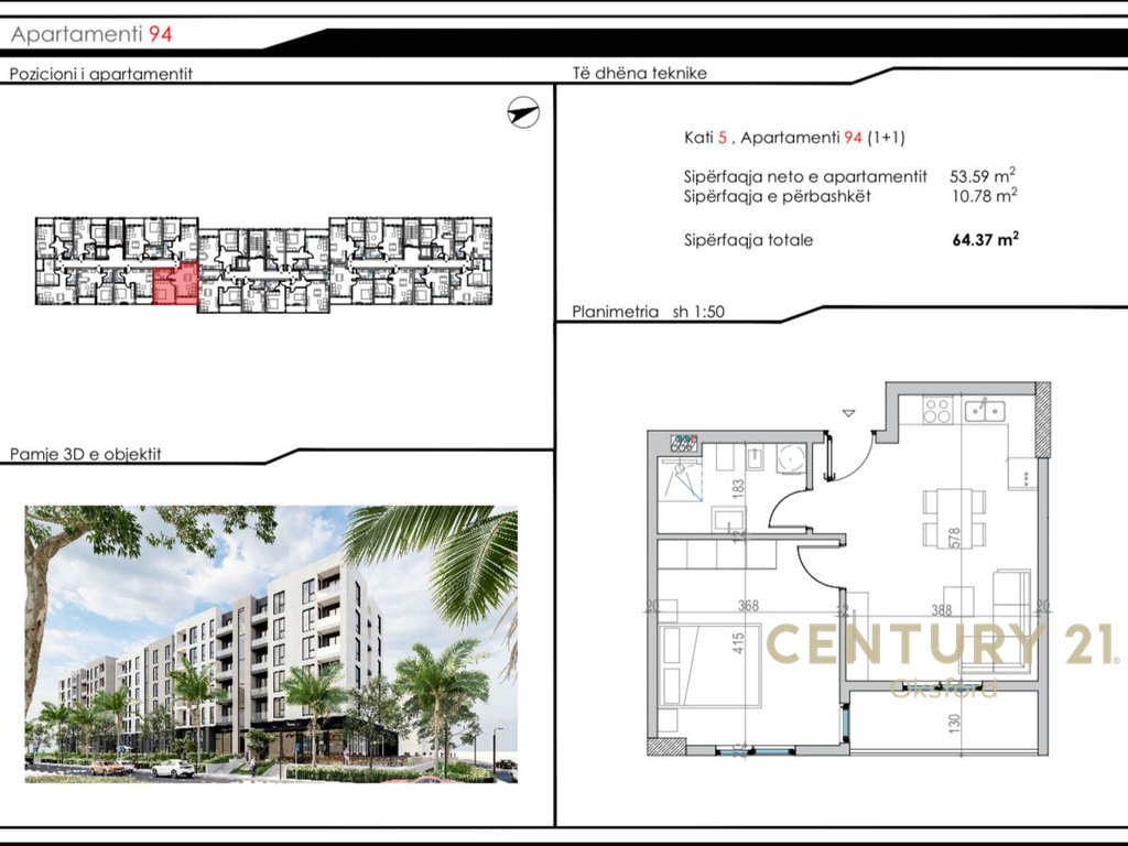 1+1 Apartment for Sale in Golem