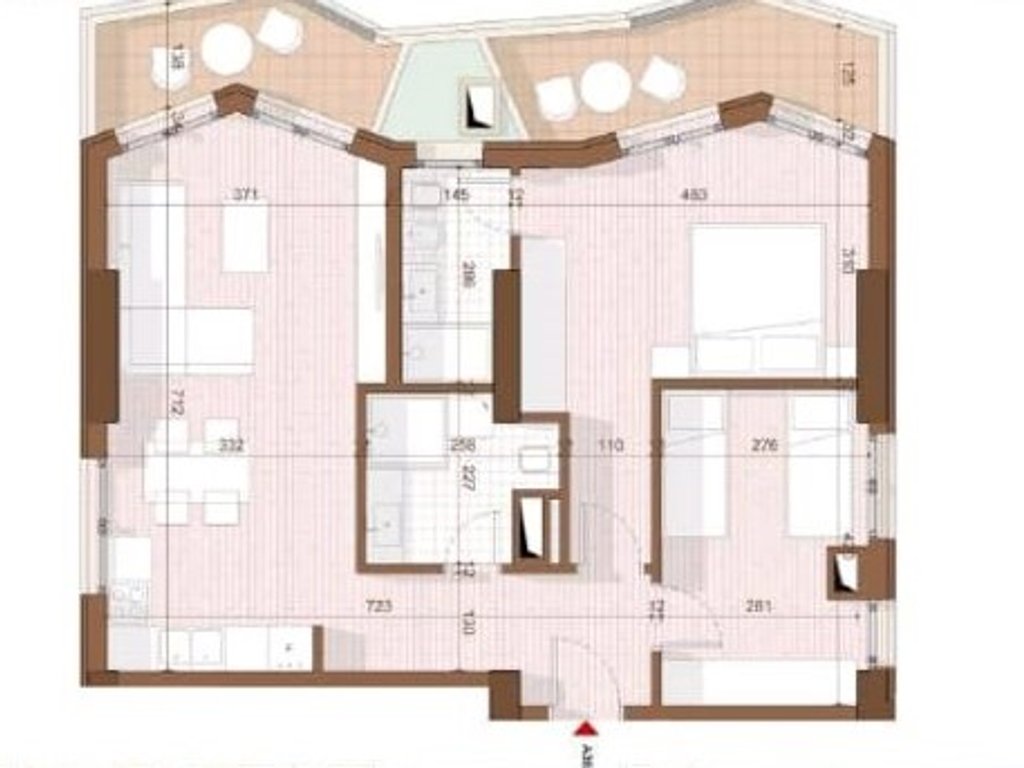 APARTMENT 2+1+2+ TERRACES FOR SALE IN SHENGJIN