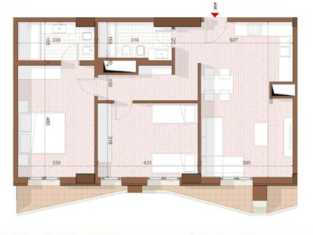 APARTMENT 2+1+2 FOR SALE IN SHENGJIN