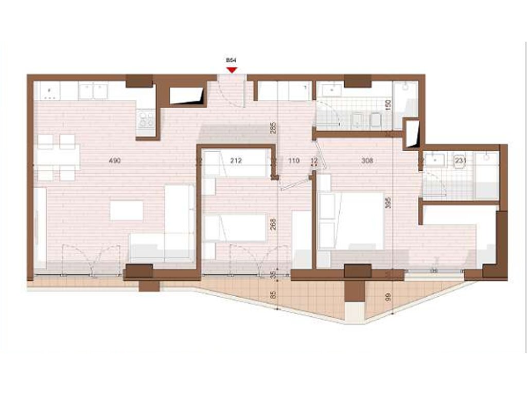 FOR SALE APARTMENT 2+1+2 IN SHENGJIN