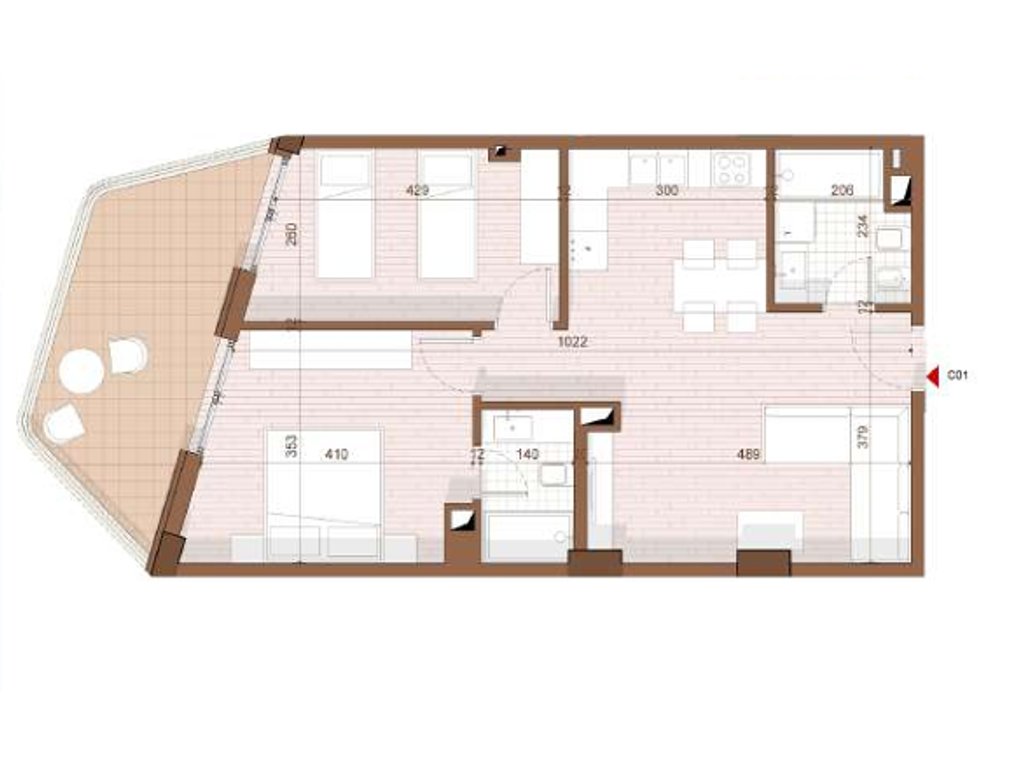APARTMENT 2+1+2 FOR SALE IN SHENGJIN
