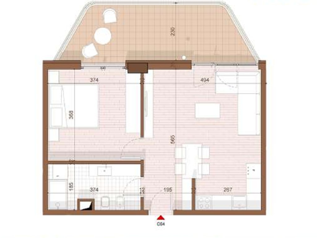 APARTMENT 1+1 FOR SALE IN SHENGJIN