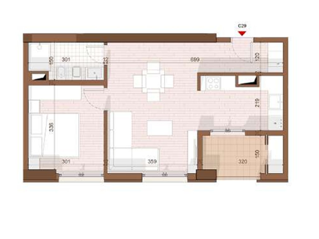 APARTMENT 1+1 FOR SALE IN SHENGJIN