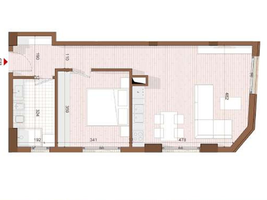 APARTMENT 1+1+ TERRACE FOR SALE IN SHENGJIN