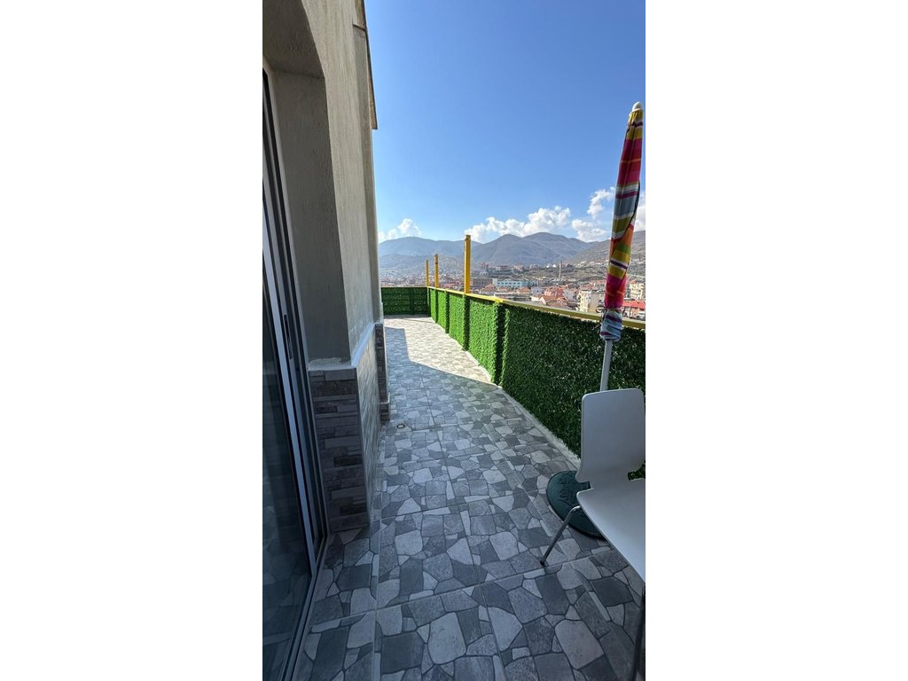 1+1 APARTMENT WITH LARGE VERANDA AND VIEW OF THE LAKE & MOUNTAIN FOR RENT IN POGRADEC