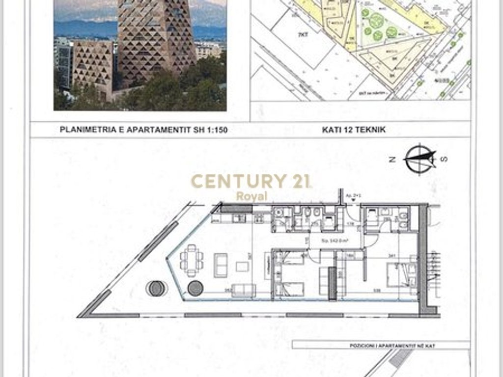 APARTMENT FOR SALE 2+1+2 IN TIRANA TOWER