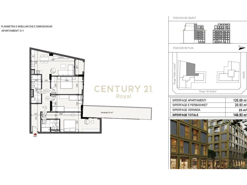 Apartment 3+1 for sale near the Dispensary – Siri Kodra Street