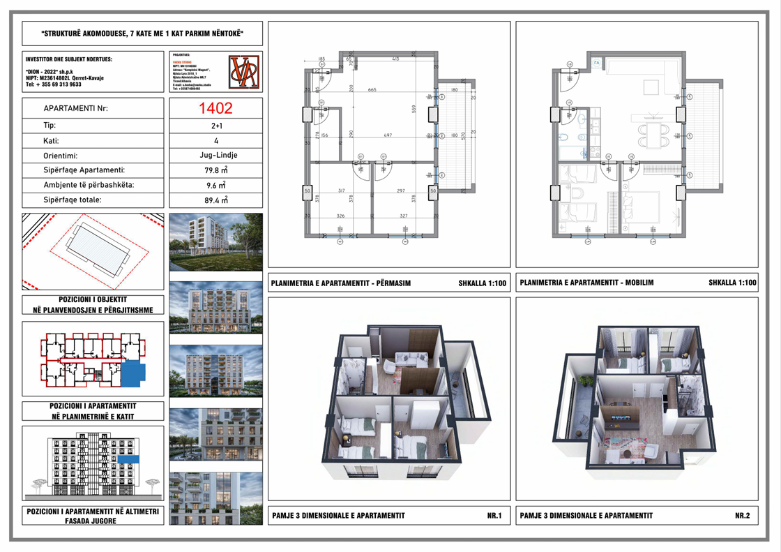 2+1 SEA VIEW VERANDA FOR SALE IN DION RESIDENCE IN QERRET LOCATED 200 METERS FROM THE SEA!!