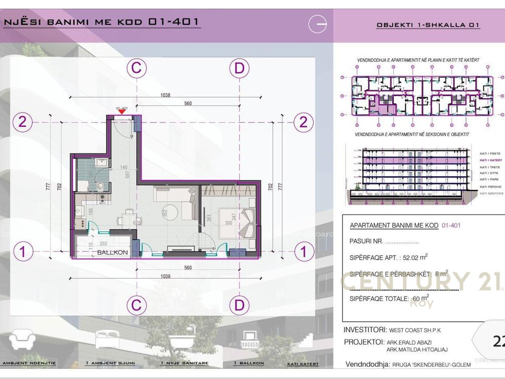 1+1 APARTMENT IN THE WEST COAST 2 RESIDENCE IN MALIN E ROBI
