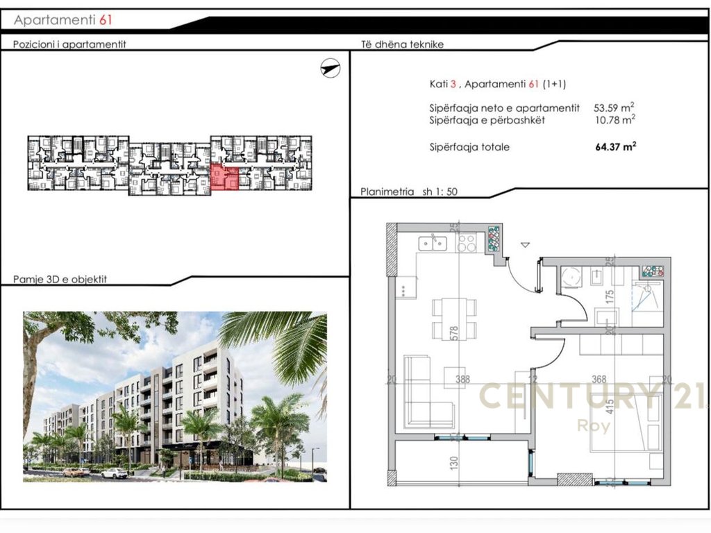 SUPER APARTMENT FOR SALE ONLY 50 METERS FROM THE SEA IN ROBI MOUNTAIN!!!!