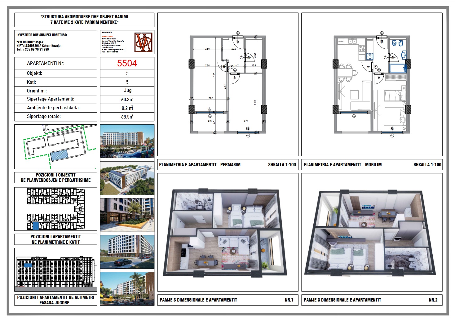 1+1 APARTMENT FOR SALE IN VM RESIDENCE, GOLEM!