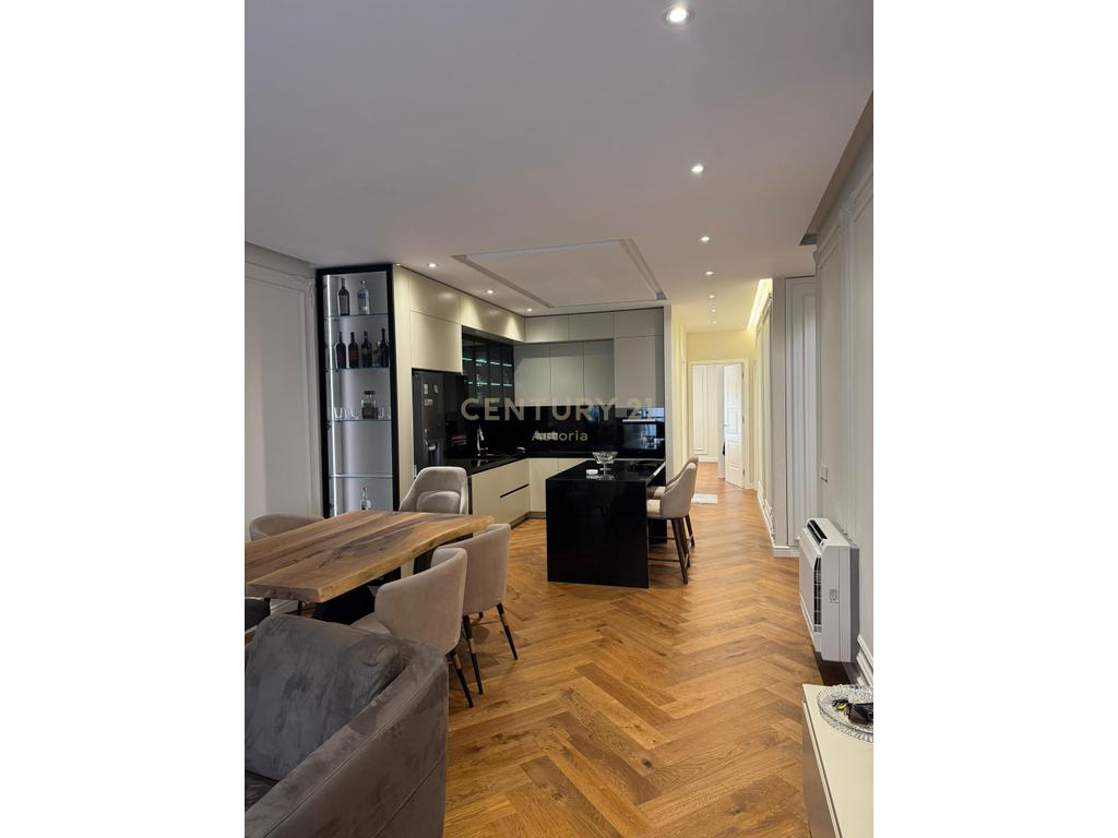 Premium apartment for rent 2+1+2+2 balconies with parking space at Olympic Residence Tirana