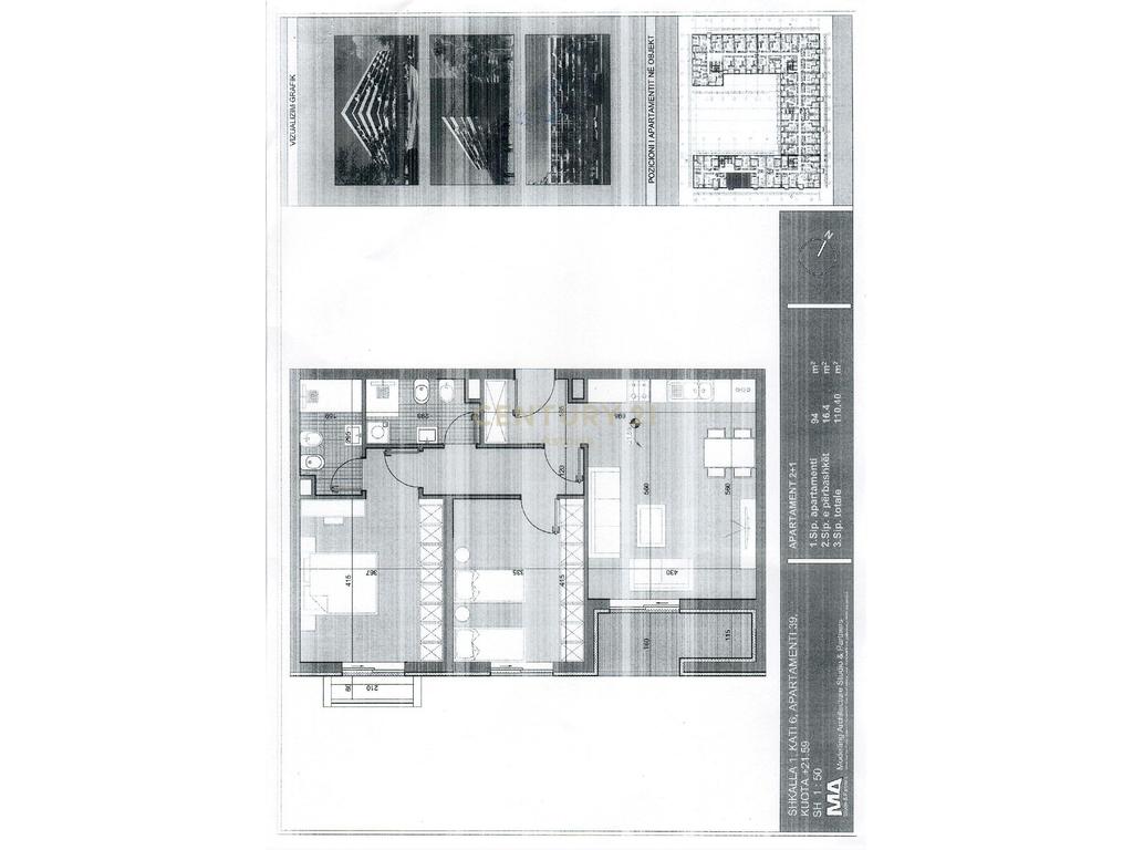 Apartment 2+1+2 for sale at Riviera Residence, Kamez