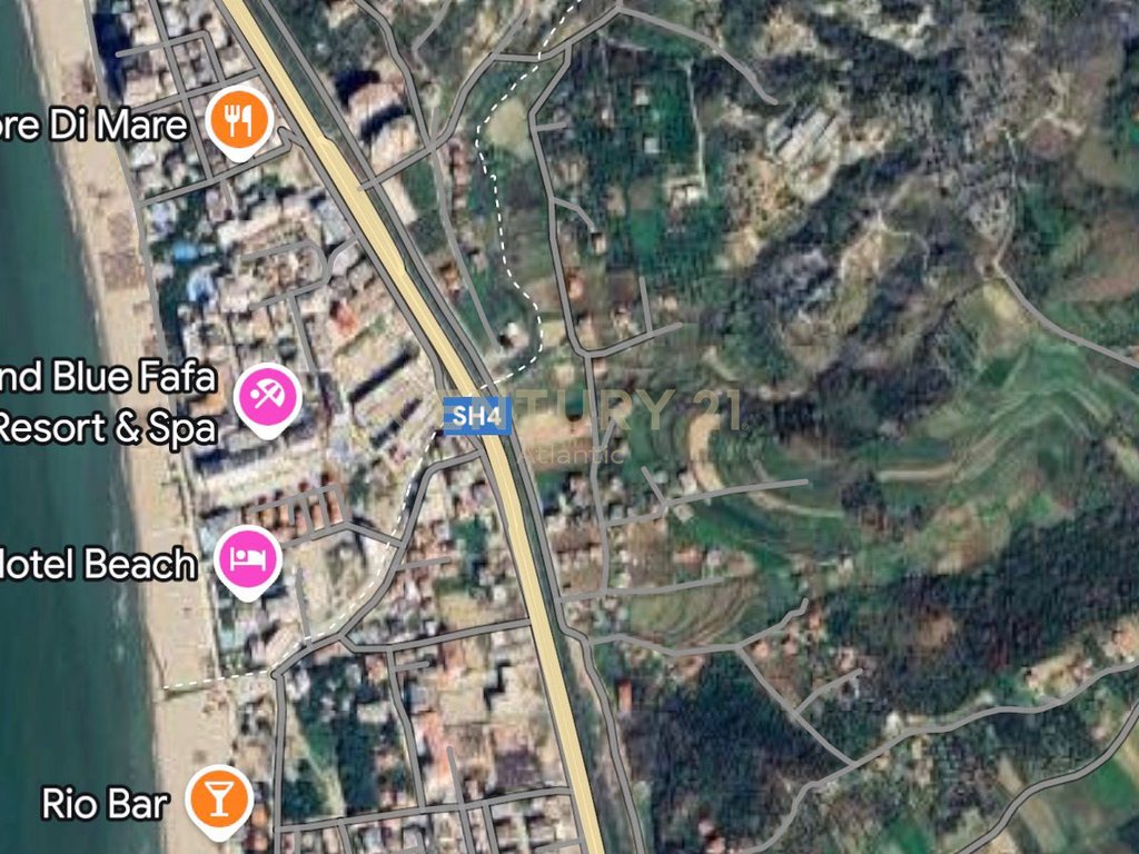 Land for Sale in Golem, Durrës – 1810 m² on the Highway 240000€