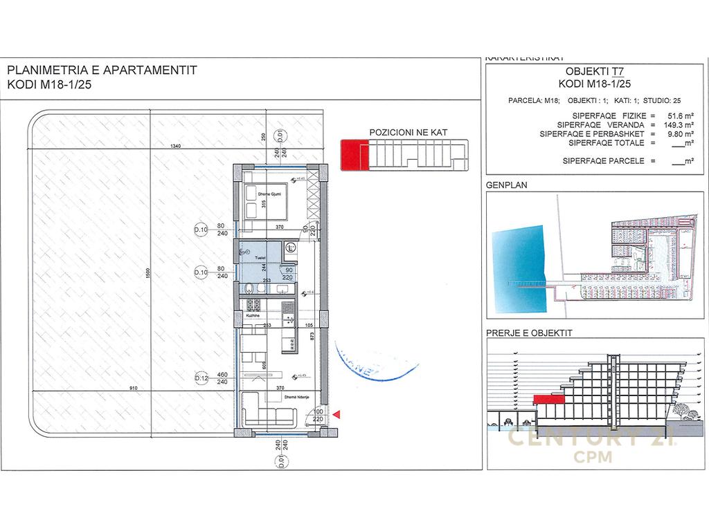 APARTMENT 1+1 WITH VERANDA AT TURQUOISE MARINA, LALEZ BAY!