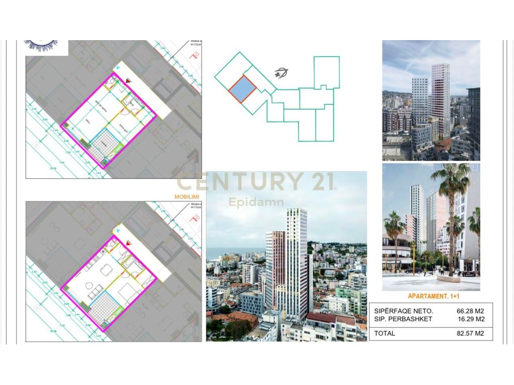 APARTMENT 1+1 FOR SALE, DURRËS TOWER