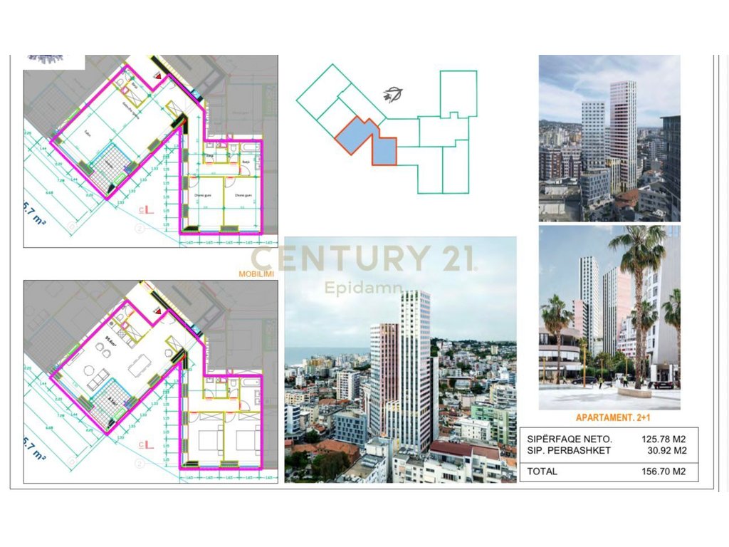 APARTMENT 2+1 FOR SALE, DURRËS TOWER