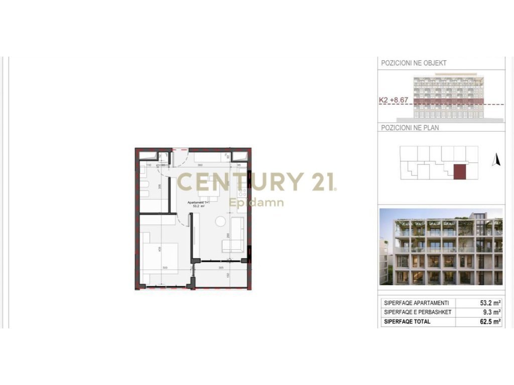 EXCLUSIVE! 1+1 Apartment for sale - Residence "Mes Pishave" Mali i Robit!!