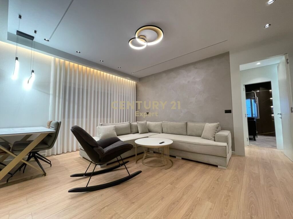 1+1 apartment with parking space for rent in Lake Land Residence in Farka, Tirana!