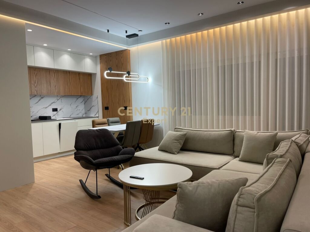 1+1 apartment with parking space for rent in Lake Land Residence in Farka, Tirana!