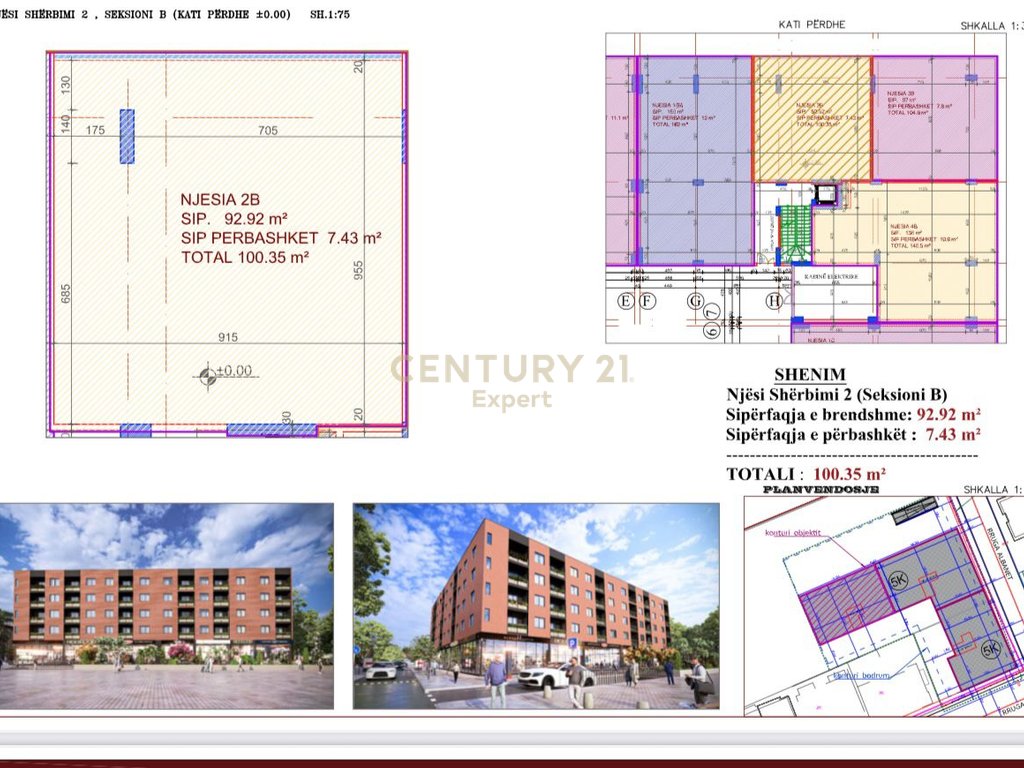 Commercial property for sale in a new residence under construction on “Skënderbeu” street, Kamëz