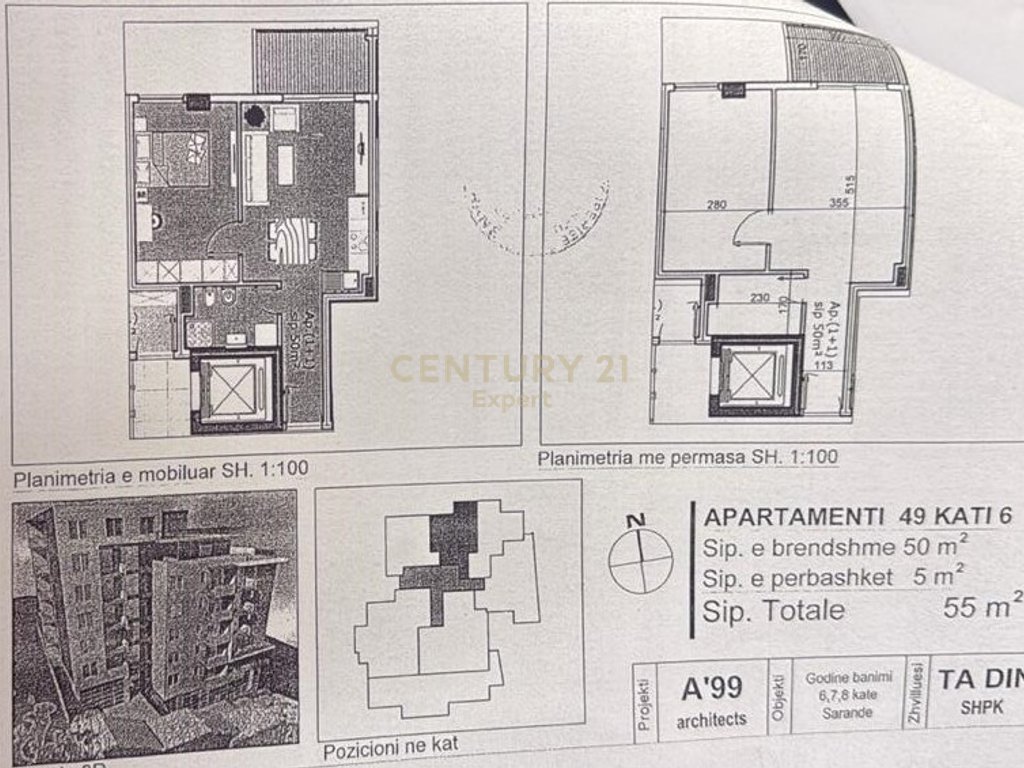 SARANDË, WE ARE SELLING A 1+1 APARTMENT IN LIMIONI PORT