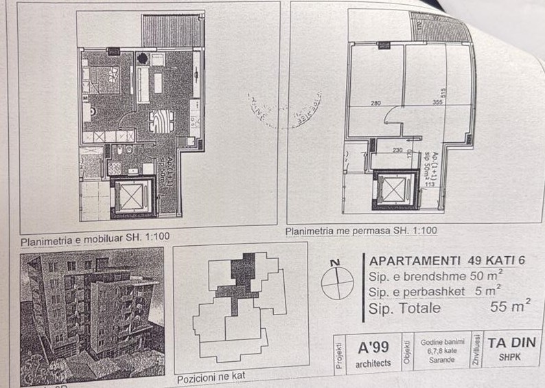 SARANDË, WE ARE SELLING A 1+1 APARTMENT IN LIMIONI PORT