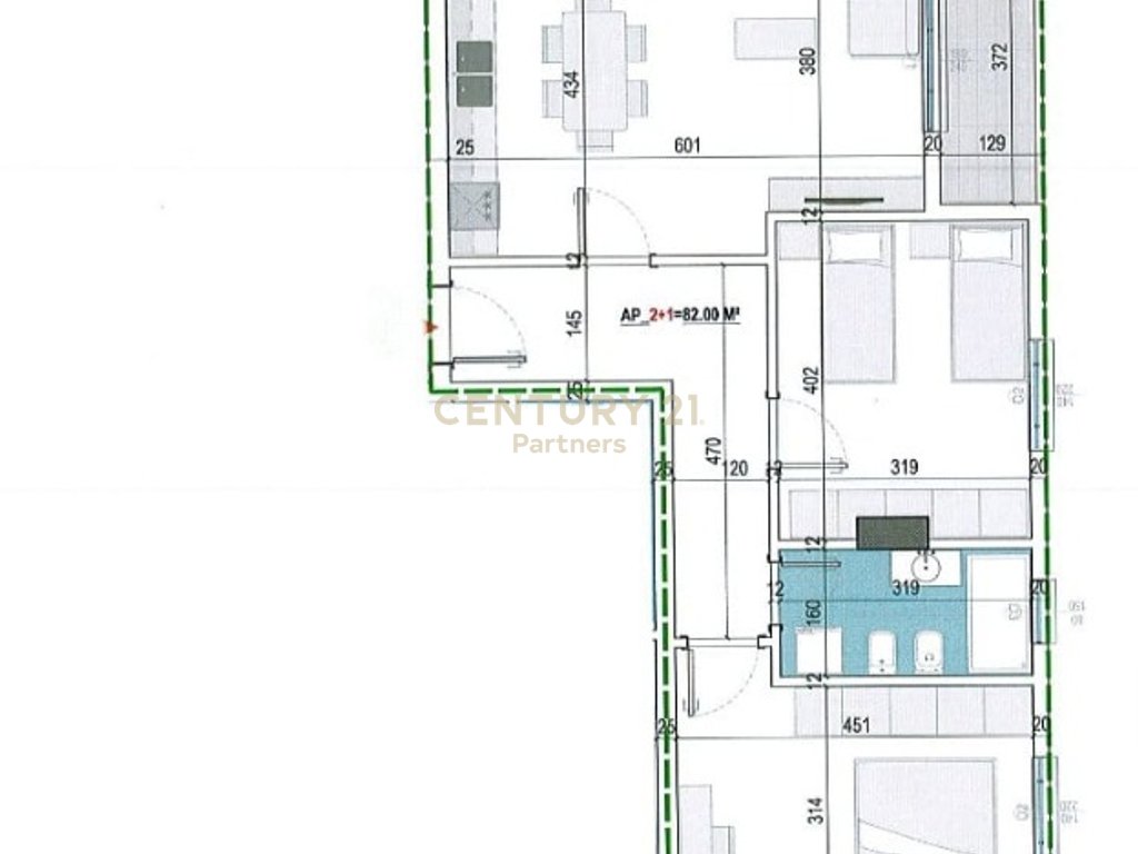 APARTMENT 2+1 Verandas FOR SALE IN PASKUQAN PAYMENT OPTION WITH INSTALLMENTS