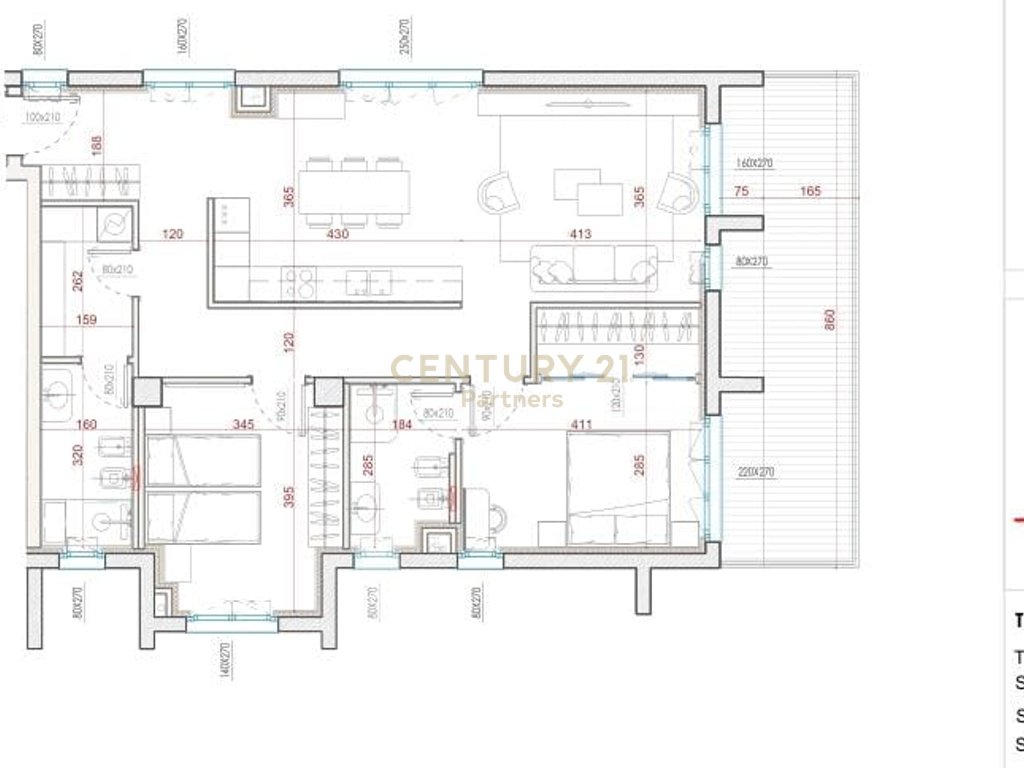 APARTMENT FOR RENT 2+1+2 BATHROOMS + 2 PARKING SPOTS NEAR NEW BOULEVARD