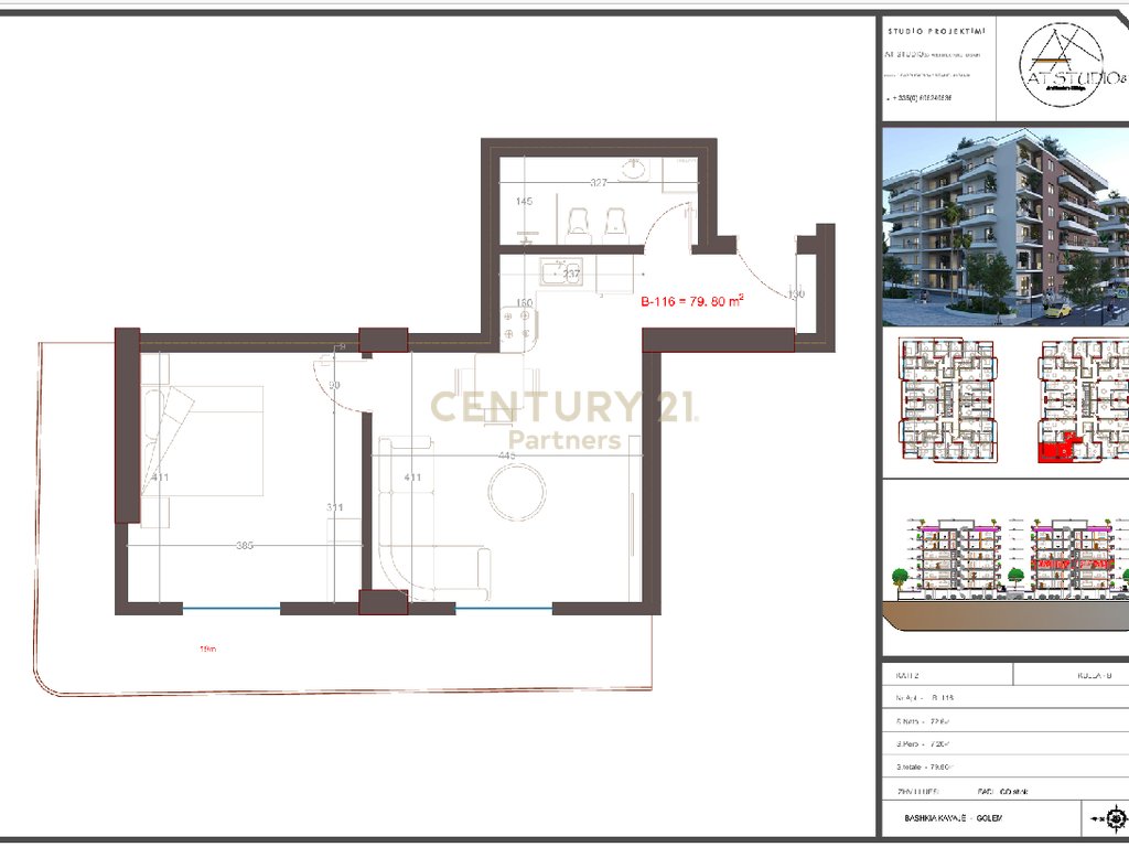 APARTMENT 1+1 FOR SALE IN GOLEM – CLEARANCE PRICE, NEAR THE BEACH