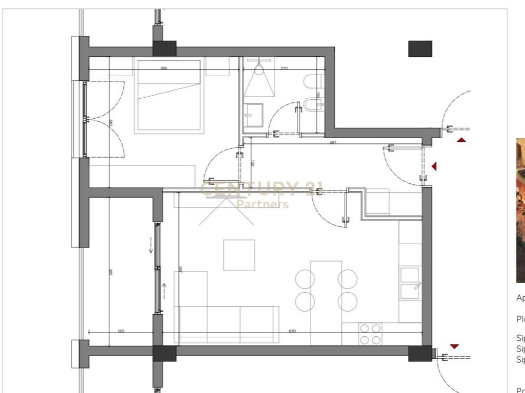 Apartment 1+1 Available in Sun Palase!