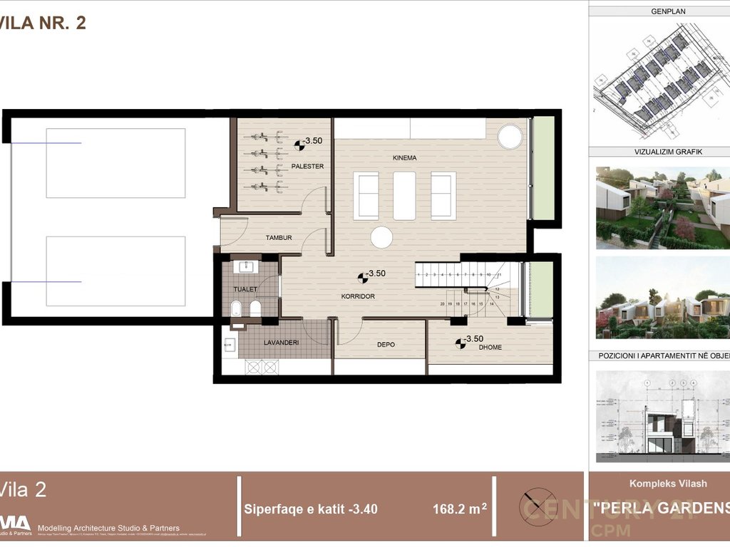 3-story villa for sale at Perla Residence in Mjull - Bathore