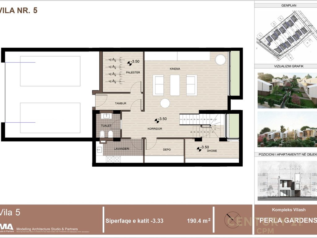3-story villa for sale at Perla Residence in Mjull - Bathore