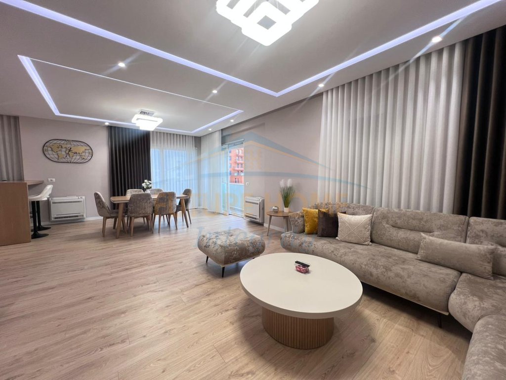 For rent, 3+1+2+2 apartment with parking spaces, Red School, Tirana.