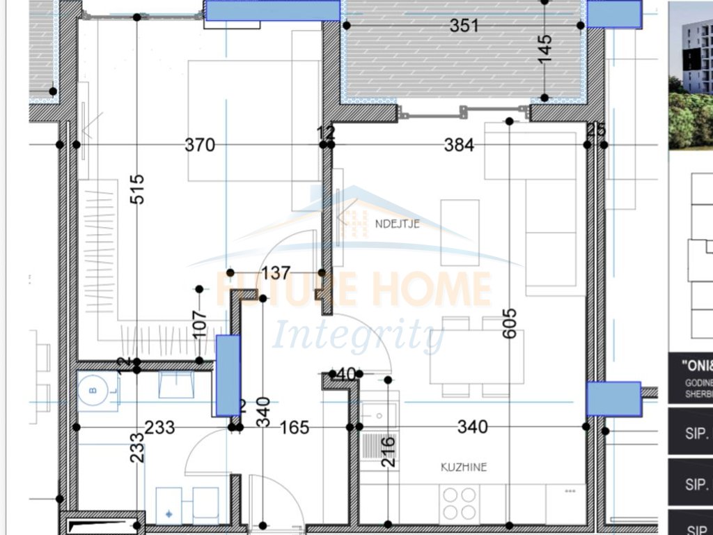 For sale, 1+1 Apartment, BelFiore Residence, Tirana.