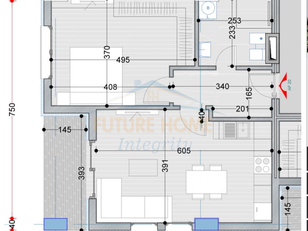 For sale, 1+1 Apartment, BelFiore Residence, Tirana.