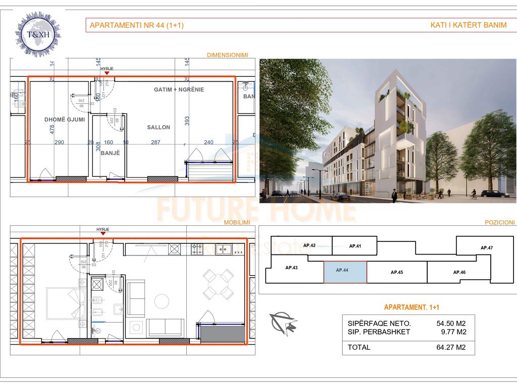 Shitet, Apartament 1+1, Durrësi I Ri