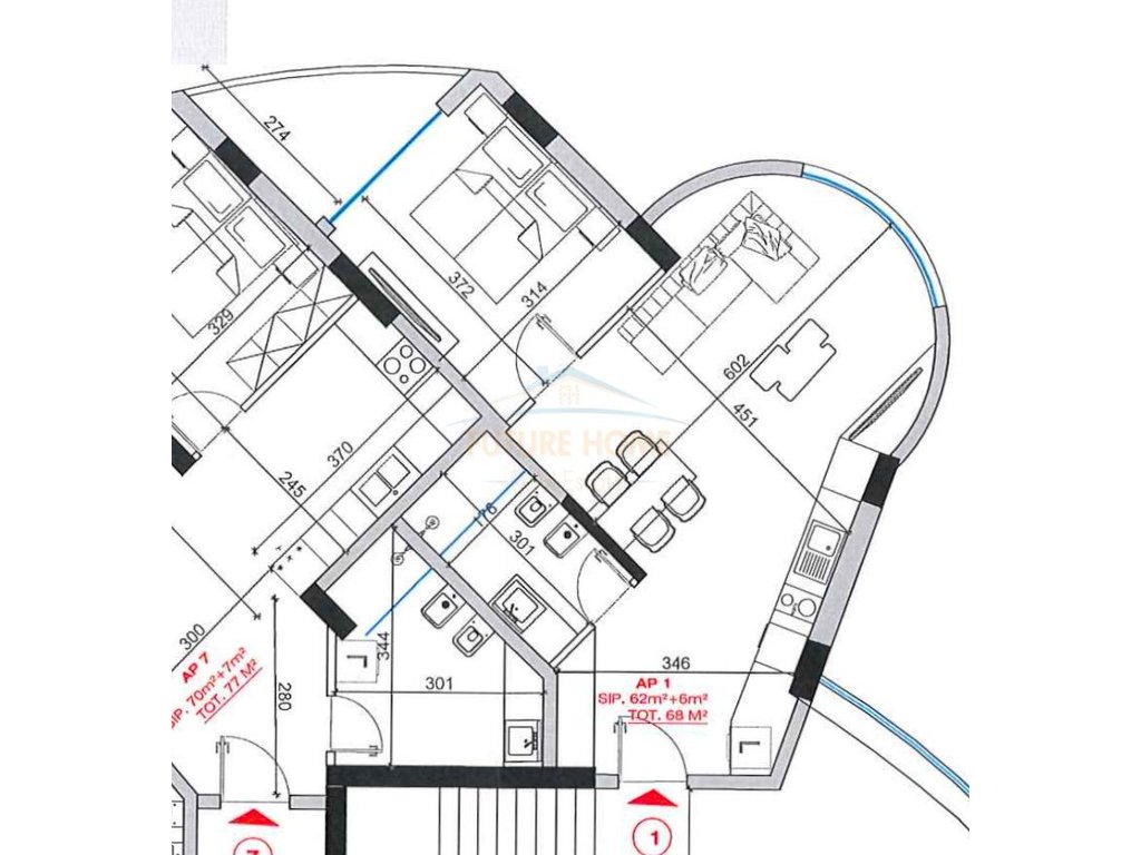 For sale, Apartment 1+1, Emera Premium Residence, Vlorë