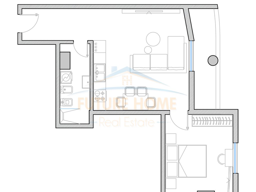Shitet, Apartament 1+1 Golem Durres