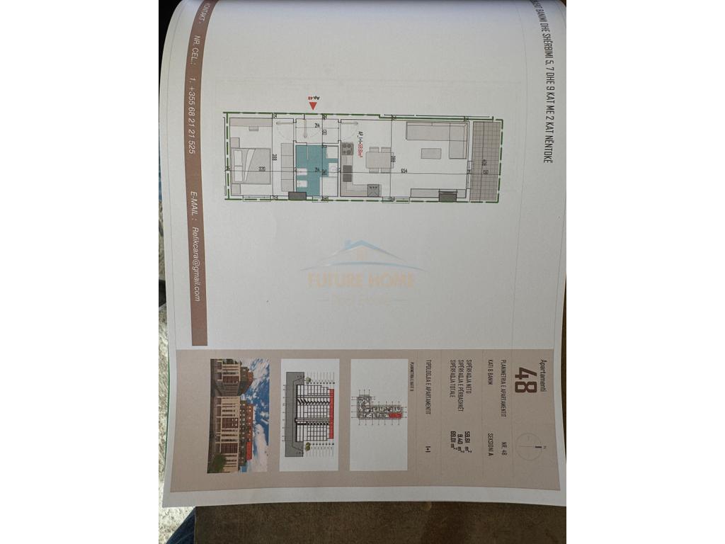 For sale, 1+1 Apartment, Kamëz, Tirana.