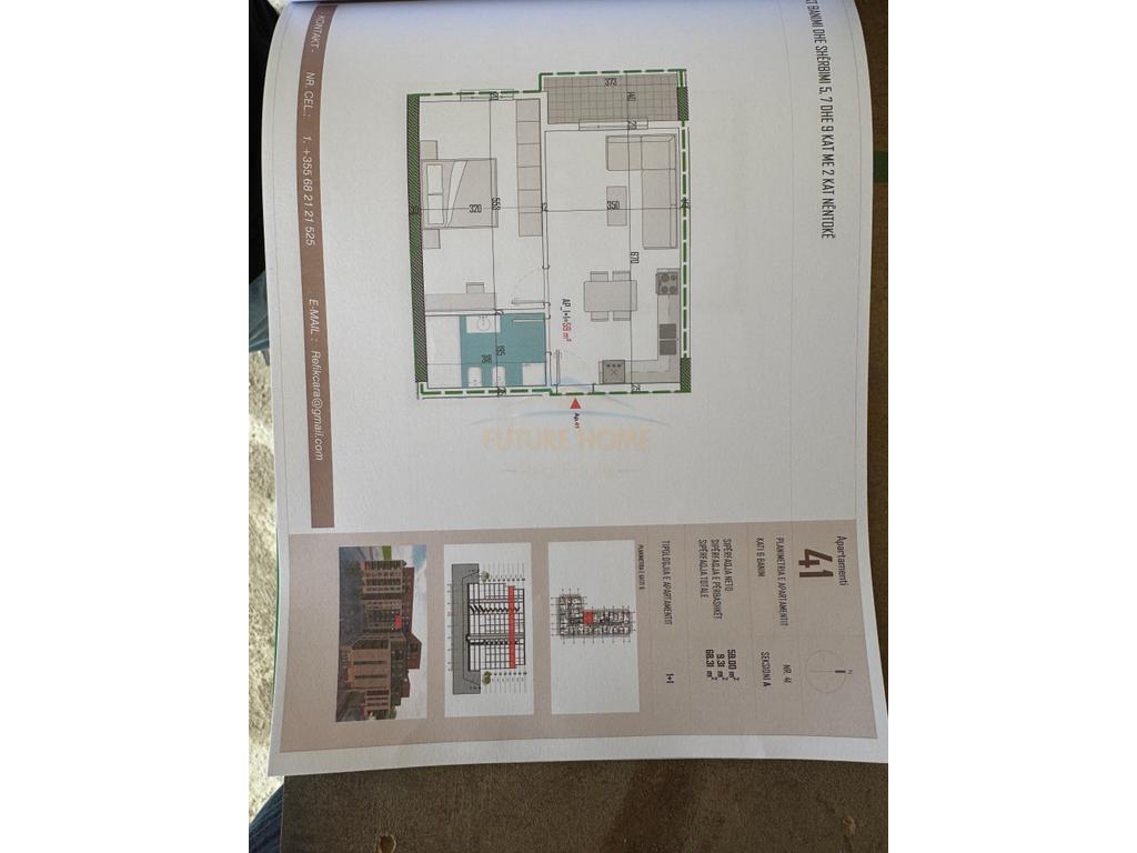 For sale, 1+1 Apartment, Kamëz, Tirana.