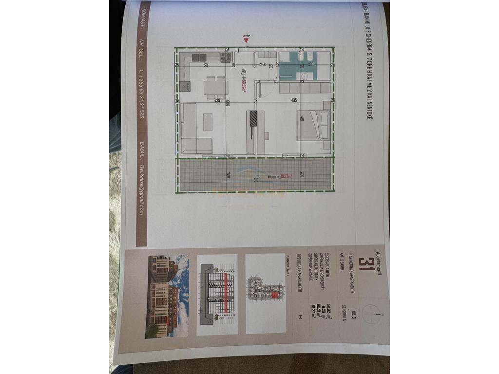 For sale, Apartment 1+1, Kamëz, Tirana.