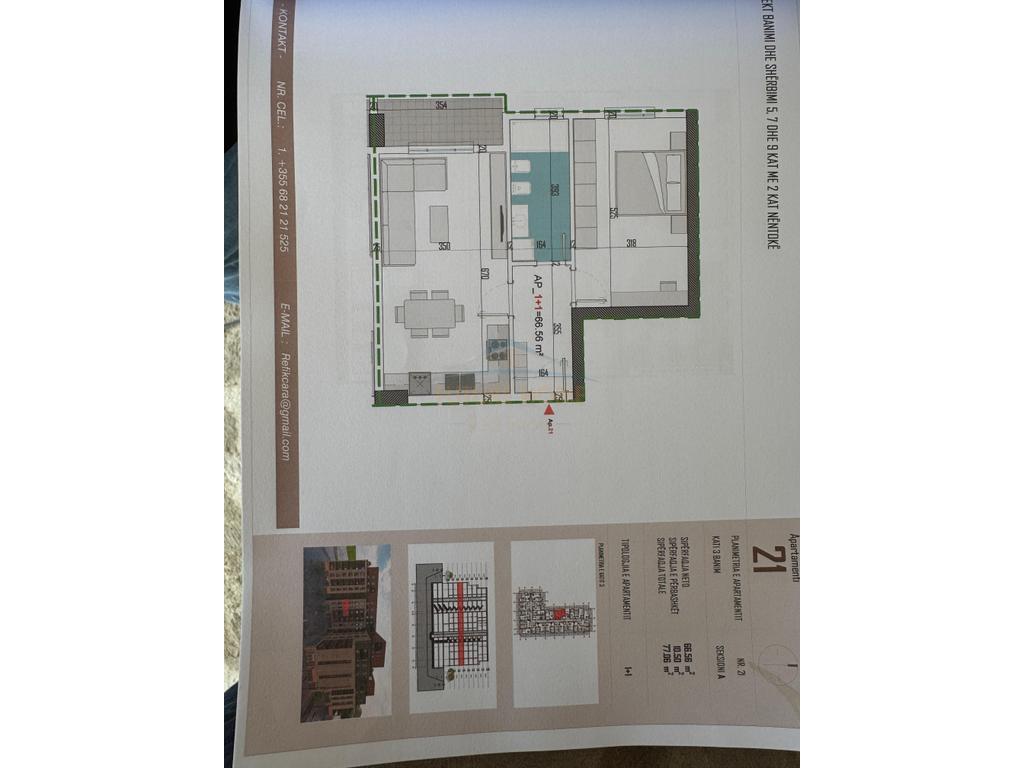 For sale, Apartment 1+1, Kamëz, Tirana.