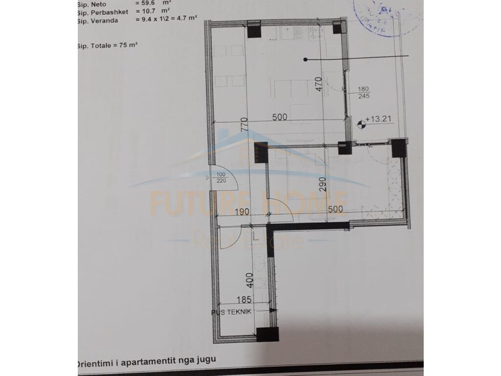 For sale, 1+1 Apartment, Aura Complex, Lapraka, Tirana