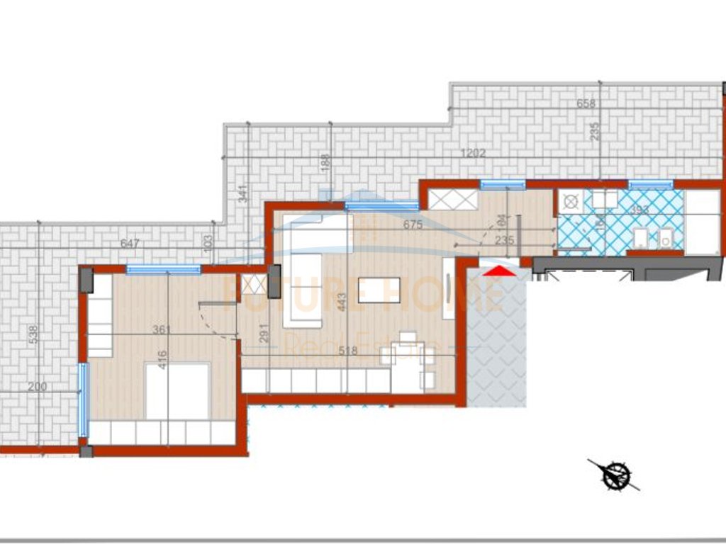 For sale, Apartment 1+1, UrbanVista Complex Tirana, Don Bosko