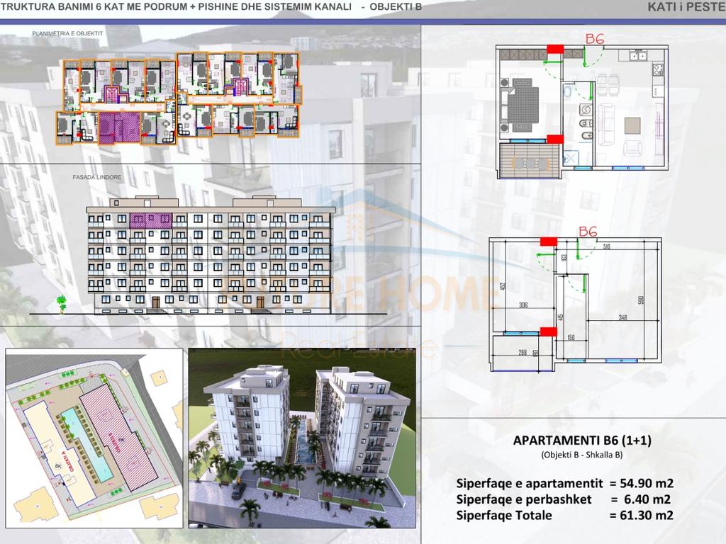 For sale, Apartment 1+1, Mali Robit, Kavajë