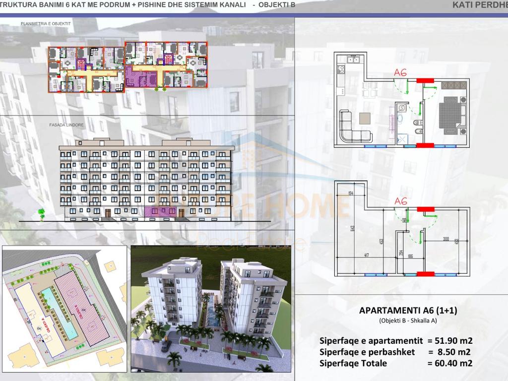 For Sale, Apartment 1+1, Mali Robit, Kavajë