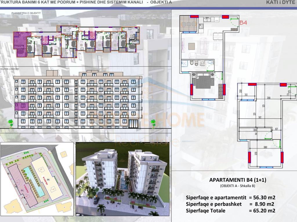For Sale, 1+1 Apartment, Mali Robit, Kavajë